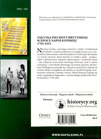 Taktyka piechoty brytyjskiej w epoce napoleońskiej - Philip Haythornthwaite [KSIĄŻKA]