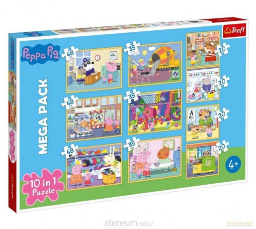 TREFL 10w1 Świnka Peppa z przyjaciółmi [PUZZLE]