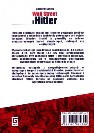 Wall Street i Hitler - Antony C. Sutton [KSIĄŻKA]