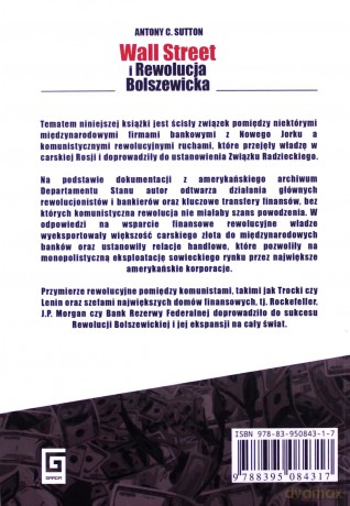Wall Street i Rewolucja Bolszewicka - Antony C. Sutton [KSIĄŻKA]