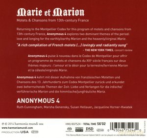 Anonymous 4: Marie Et Marion [SACD]
