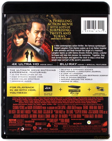 Inferno [Blu-Ray 4K]+[Blu-Ray]