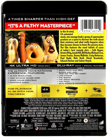 Sausage Party [Blu-Ray 4K]+[Blu-Ray]