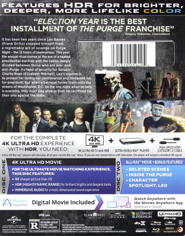 The Purge: Election Year (Noc oczyszczenia: Czas wyboru) [Blu-Ray 4K]+[Blu-Ray]