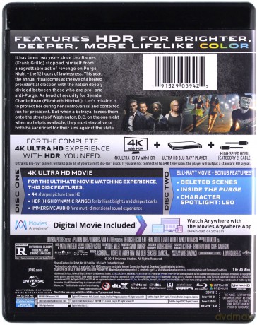 The Purge: Election Year (Noc oczyszczenia: Czas wyboru) [Blu-Ray 4K]+[Blu-Ray]