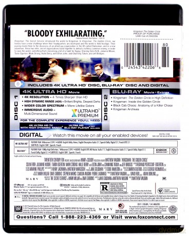 Kingsman: Złoty krąg [Blu-Ray 4K]+[Blu-Ray]
