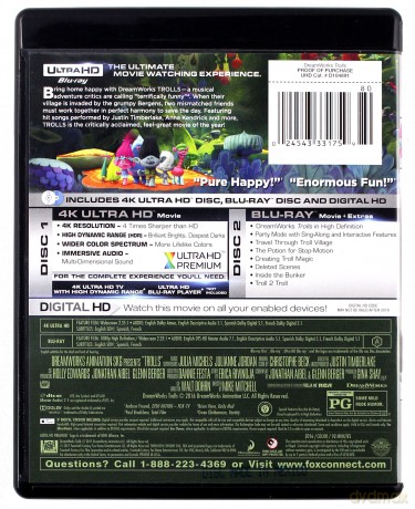 Trolls [Blu-Ray 4K]+[Blu-Ray]