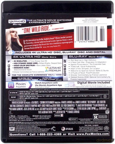 Czerwona jaskółka [Blu-Ray 4K]+[Blu-Ray]