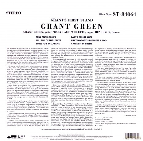 Grant Green: Grant's First Stand (Debuts) [Winyl]
