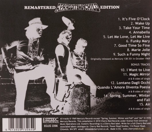 Aphrodites Child: Its Five O'Clock [CD]