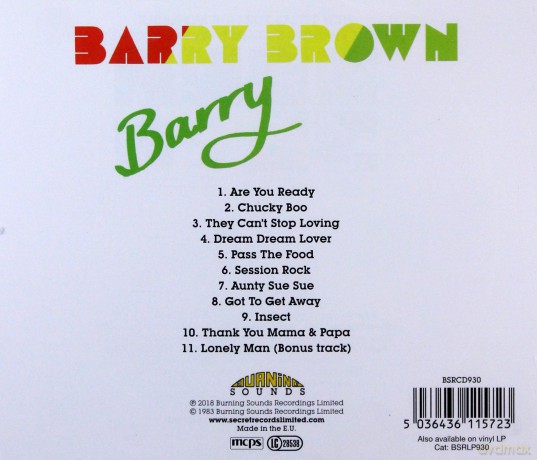 Barry Brown: Barry [CD]