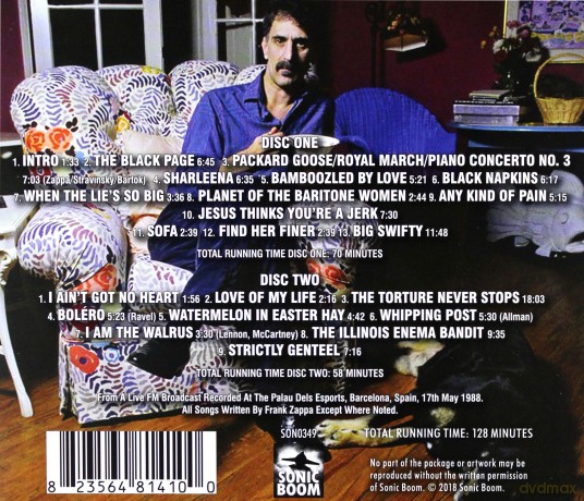 Frank Zappa: Live In Barcelona 1988 [2CD]