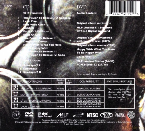 King Crimson: The Power To Believe [2CD]+[DVD]