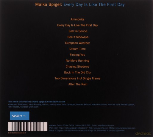 Malka Spigel: Every Day Is Like The First Day [CD]
