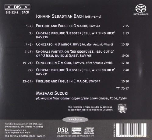 Masaaki Suzuki: Bachorgan Works vol. 2 [SACD]