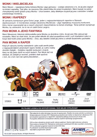 Monk 65: Monk i wielbicielka / Monk i Raperzy (0) [DVD]