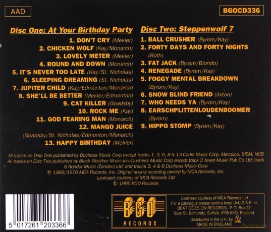 Steppenwolf: At Your Birthday Party / Steppenwolf 7 [2CD]