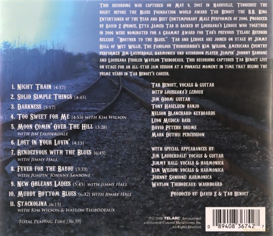 Tab Benoit: Night Train To Nashville [CD]