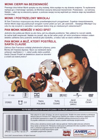 Monk 69: Monk cierpi na bezsenność / Monk i postrzelony Mikołaj (0) [DVD]
