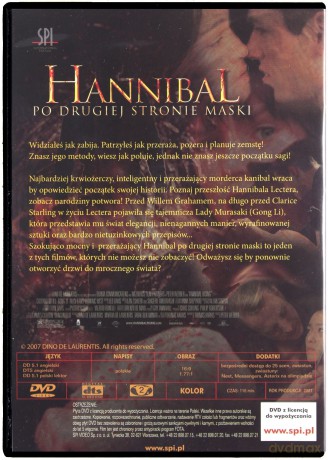 Hannibal. Po drugiej stronie maski [DVD]