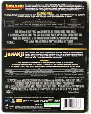 Jumanji / Jumanji: Przygoda w dżungli (steelbook) [2xBlu-Ray]