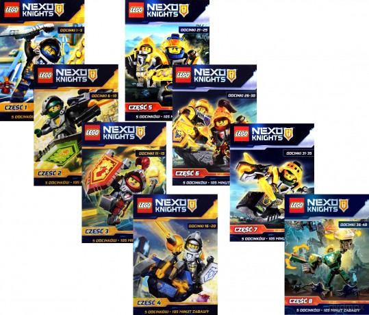 LEGO Nexo Knights 1-8 Pakiet [8DVD]