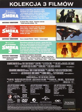 Jak wytresować smoka. Kolekcja 3 filmów [BOX] [3DVD]