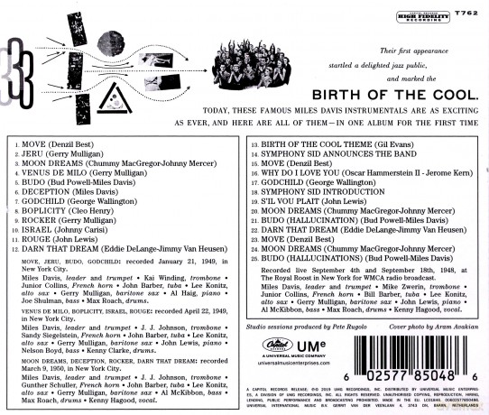 Miles Davis: The Complete Birth Of The Cool [CD]