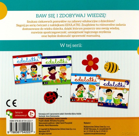 Edulatki Ćwiczenia 2-latka - Dominika Bylica [KSIĄŻKA]