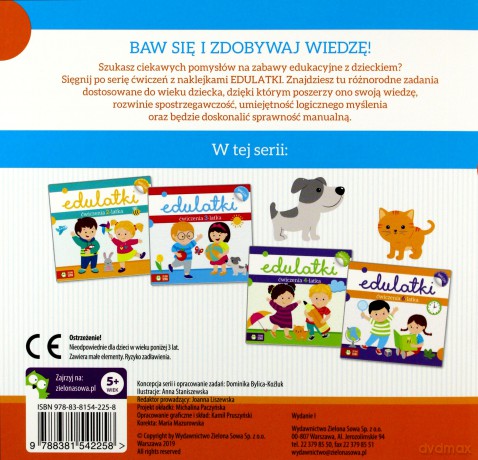 Edulatki Ćwiczenia 5-latka - Dominika Bylica [KSIĄŻKA]