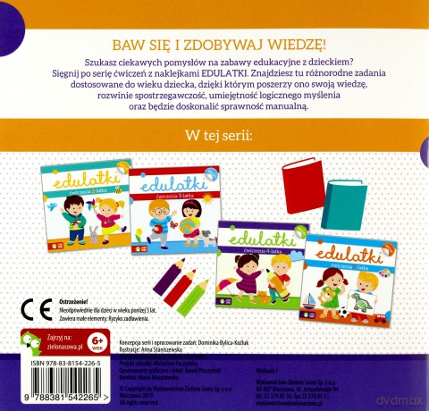 Edulatki Ćwiczenia 6-latka - Dominika Bylica [KSIĄŻKA]