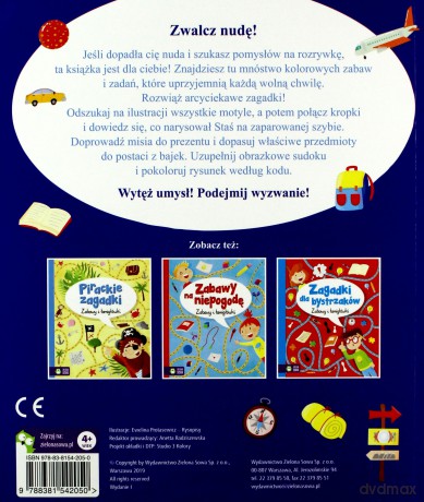 Zabawy i łamigłówki Sposób na nudę [KSIĄŻKA]