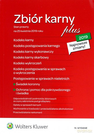 Zbiór karny PLUS 2019 [KSIĄŻKA]