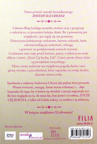 Życie cię kocha, Lili - Anna H. Niemczynow [KSIĄŻKA]