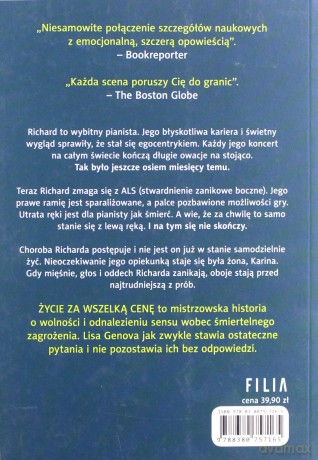 Życie za wszelką cenę - Lisa Genova [KSIĄŻKA]