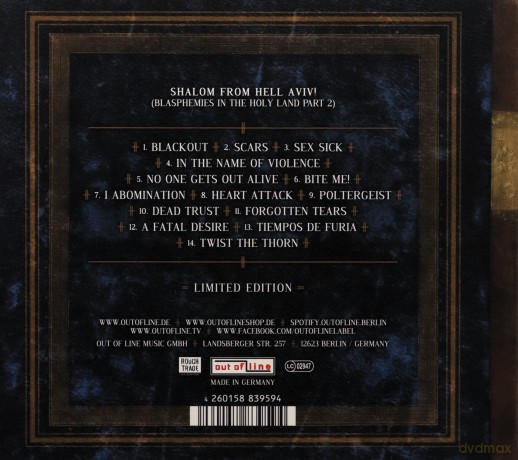 Hocico: Shalom From Hell Aviv (Blasphemies In The Holy Land Part 2) [CD]