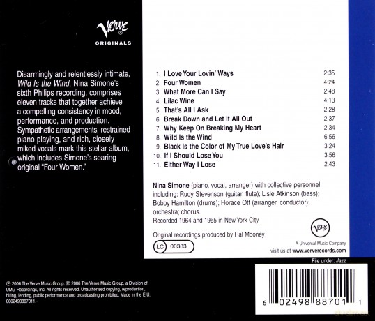 Nina Simone: Wild Is The Wind [CD]