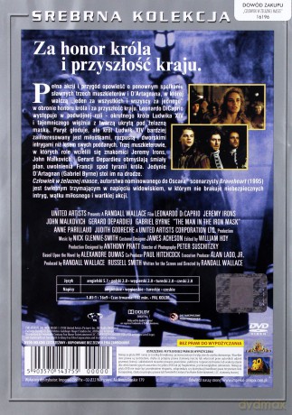 Człowiek w żelaznej masce (srebrna kolekcja) [DVD]