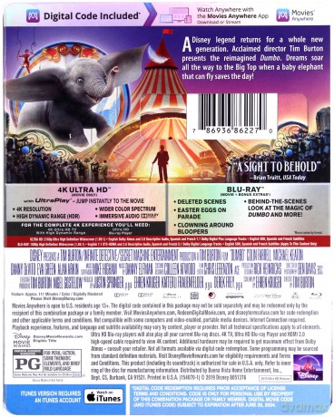 Dumbo (Disney) [Blu-Ray 4K]+[Blu-Ray]