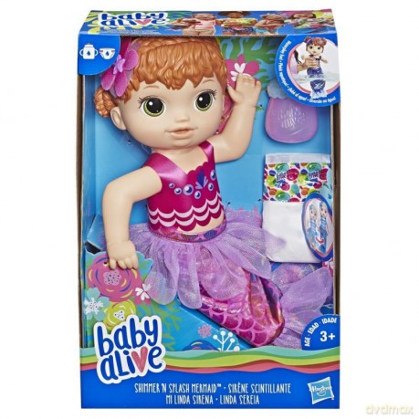 Lalka Baby Alive Migocząca Syrenka Ruda