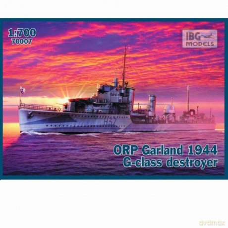 Model plastikowy ORP Garland 1944 G-class Niszczyciel