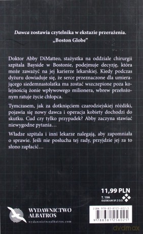 Dawca (pocket) - Tess Gerritsen [KSIĄŻKA]