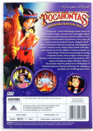 Pocahontas - Indiańska Księżniczka [DVD]
