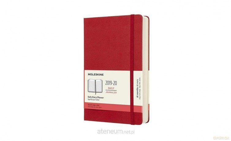 Kalendarz 2019/20 dzienny 18ML twardy scarlet red [KALENDARZ]