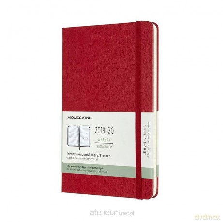 Kalendarz 2019/20 tyg. 18ML twardy red horyzontalny [KALENDARZ]