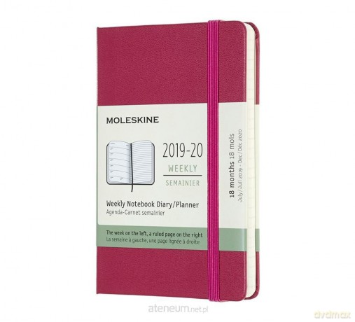 Kalendarz 2019/20 tyg. 18MP twardy snappy pink [KALENDARZ]