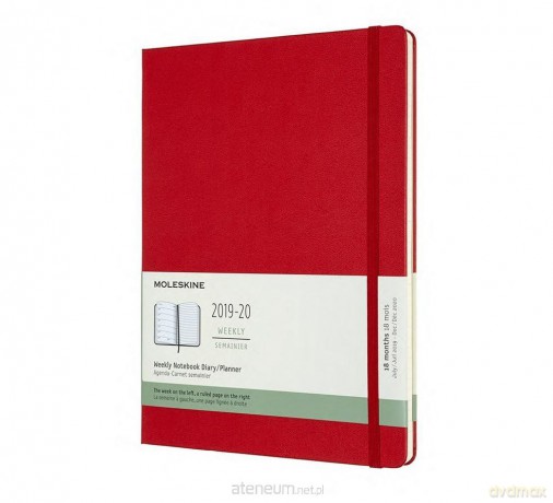Kalendarz 2019/20 tygodniowy 18MXL twardy scarlet red [KALENDARZ]