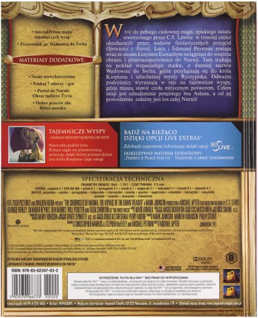 Opowieści z Narnii: Podróż Wędrowca do Świtu (digibook) [Blu-Ray]