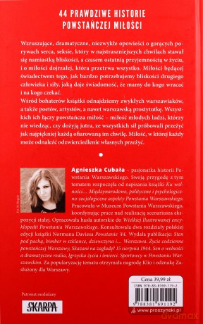 Miłość '44. 44 prawdziwe historie powstańczej - Agnieszka Cubała [KSIĄŻKA]