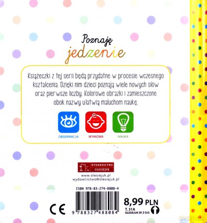 Moja pierwsza książka. Poznaję jedzenie [KSIĄŻKA]